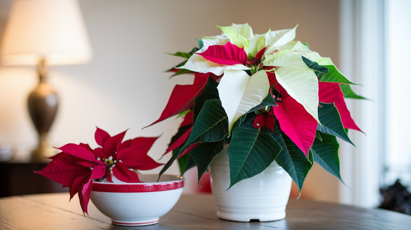 White Poinsettia Plant