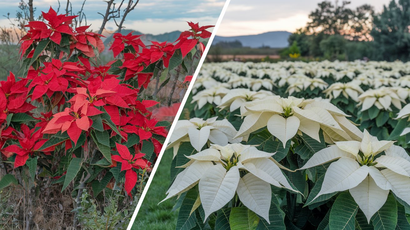 White Poinsettia Plant