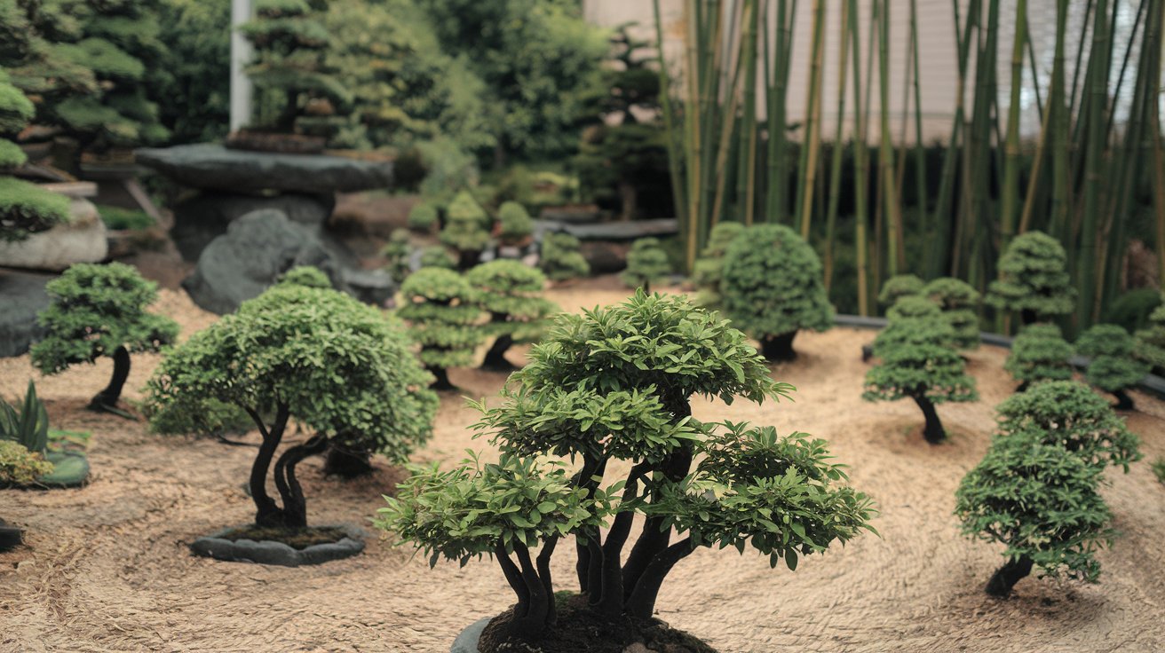 Bonsai bamboo forests