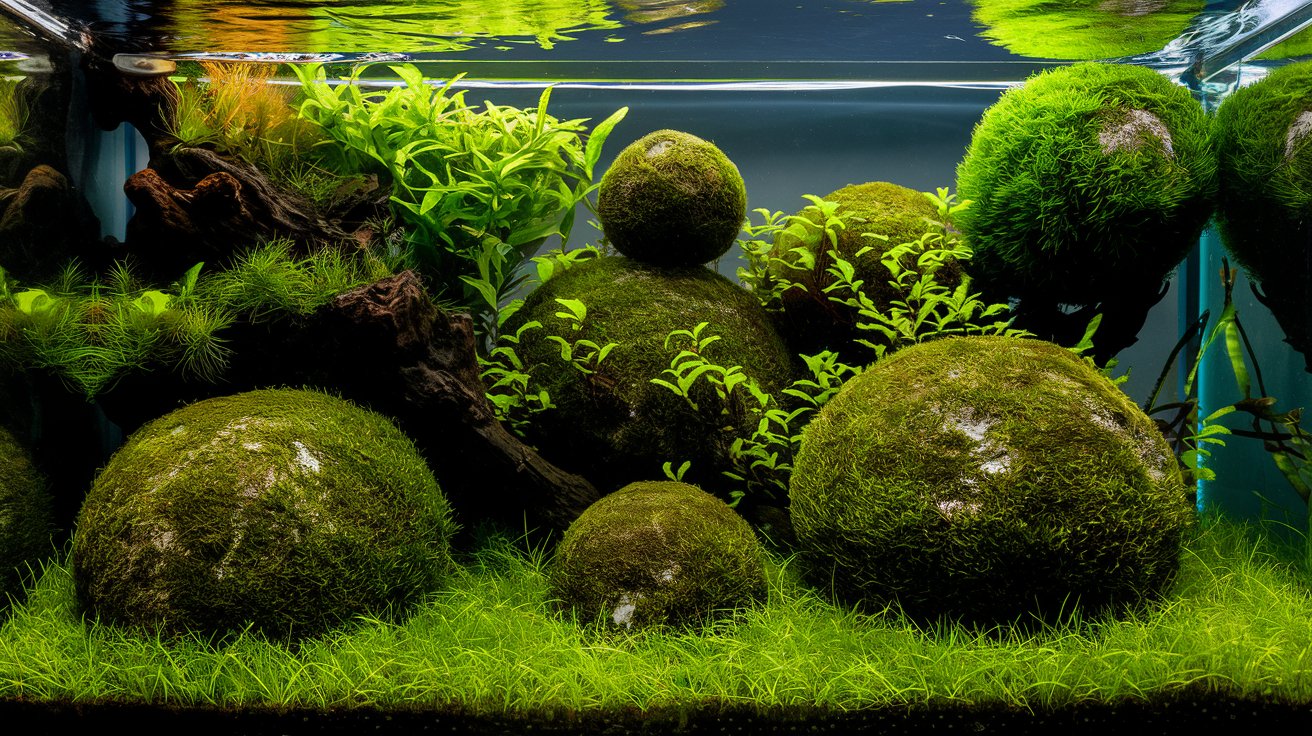 can moss balls replace Aquarium Plants